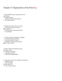Economics Chapter 5 The 1990s Business Organizations Were Flattened Turned