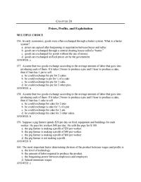 Economics Chapter 20 The Tera The Price One Good Terms