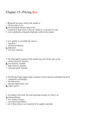 Economics Chapter 15 Being The Low Price Seller The Market