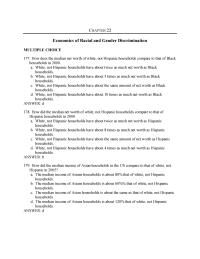 Economics Chapter 22 The Median Income Hispanic Households About