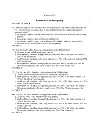 Economics Chapter 24 Democratic Candidate John Kerry Received Over 50