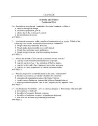 Economics Chapter 26 The Shift The Production Possibilities Curve