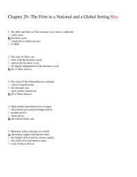 Economics Chapter 20 The Ebbs And Flows The Economy Over