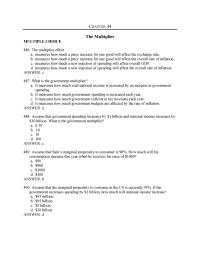 Economics Chapter 44 Assume That The Marginal Propensity Consume The