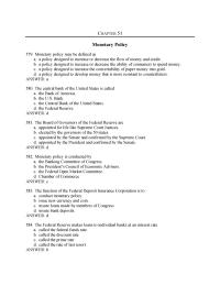 Economics Chapter 51 Debates Monetary Policy588 Barter Systema Commodities Are