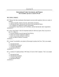 Economics Chapter 53 International Trade Investment And Finance how Instability
