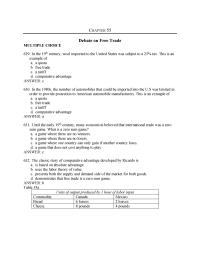Economics Chapter 55 Canada Decides Export Bread Mexico Canada Can