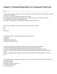 Accounting Chapter 2 How Many Statements Financial Accounting Concepts Have