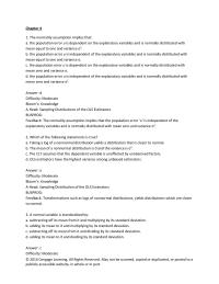 Economics Chapter 4 A normal variable is standardized by