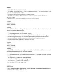 Economics Chapter 5 then when the sample size tends to infinity