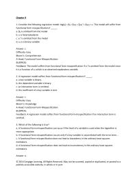 Economics Chapter 9 Which of the following is true of Regression Specification