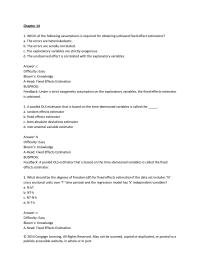 Economics Chapter 14 The Cre Approach Assumes That The Unobserved