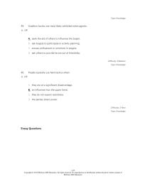 Management Chapter 4 Coalition Tactics Are Most Likely Exhibited
