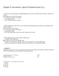 Accounting Chapter 9 The Most Common Approach Implementing The Lower