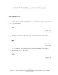 Management Chapter 5 because job security is a high priority
