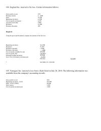 Accounting Chapter 9 Companies May Express Their Gross Profit