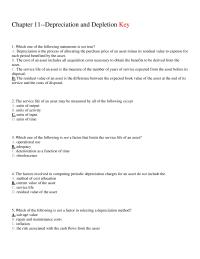 Accounting Chapter 11 The Service Life Asset May Measured All
