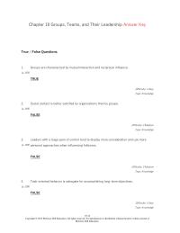 Management Chapter 10 Task-oriented behavior is adequate for accomplishing&nbsp;