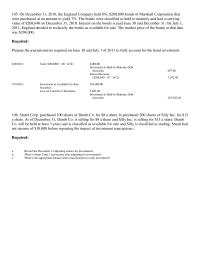 Accounting Chapter 15 will be held at least 3 years and is classified