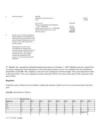 Accounting Chapter 20 company began a defined benefit pension plan