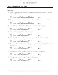 Management Chapter 5 Alabama Airlines Has Three Planning Specialists