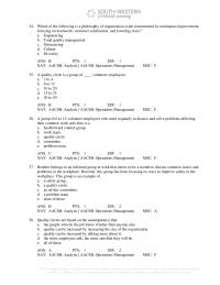 Management Chapter 10 They never seem to be satisfied with the performance of