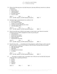 Management Chapter 11 Which of the following refers to a change in behavior