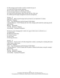 Management Chapter 6 The strategic profit model is useful to retailers&nbsp;
