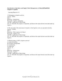 Management Chapter 8 The Printer Manufacturer Shipped All Finished Goods