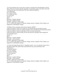 Management Chapter 8 Universal Exports has several crates it needs