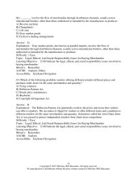 Management Chapter 12 Many Customers Have Developed Loyalty Specific National
