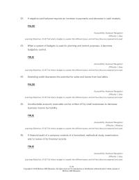 Entrepreneurship Chapter 15 Explain The Budgetary Control Process How