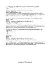 Management Chapter 15 Target costing is the act of designing&nbsp;