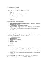 Finance Chapter 3 Professionals Choose Provide Either Financial Counseling&nbsp;