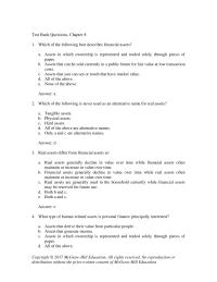Finance Chapter 8 1 All The Above None The Above Answer