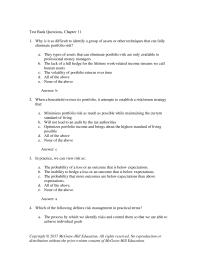 Finance Chapter 11 Which The Following Not Advantage Individual Insurance