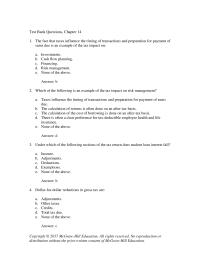 Finance Chapter 14 Please List And Explain Eight Tax