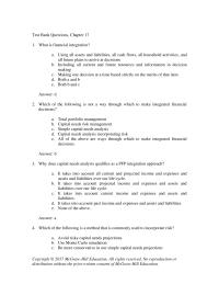 Finance Chapter 17 Are The Assumptions Those That You Believe