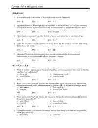 Networking Chapter 6 A security blueprint is the outline of the more thorough