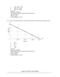 Economics Chapter 6 When price is $5 and quantity demanded is