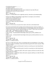 Management Chapter 8 Your niece, Shelly, tells you that creativity