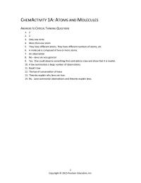 Chemical Engineering Chapter 1 Homework Yes One Could Observe Something That Contradicts