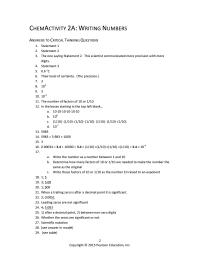 Chemical Engineering Chapter 2 Homework Write The Number Between And Determine