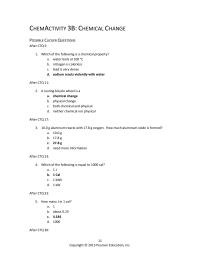 Chemical Engineering Chapter 3 Homework Which The Following Equal