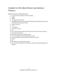 Chemical Engineering Chapter 6 Homework All Know From The Data That There