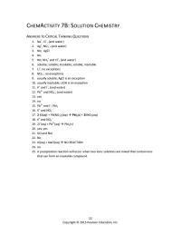 Chemical Engineering Chapter 7 Homework Recap Soluble Capable Dissolving Dissolves Forms Solution