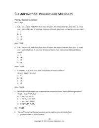 Chemical Engineering Chapter 8 Homework The coefficients in a chemical reaction can be used