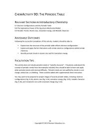 Chemical Engineering Chapter 9 Homework Periodic Trends Are Not Justified Trends Core