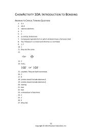 Chemical Engineering Chapter 10 Homework Covalent They Are Both Nonmetals