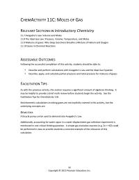 Chemical Engineering Chapter 11 Homework See The Facilitation Tips For Chemactivity